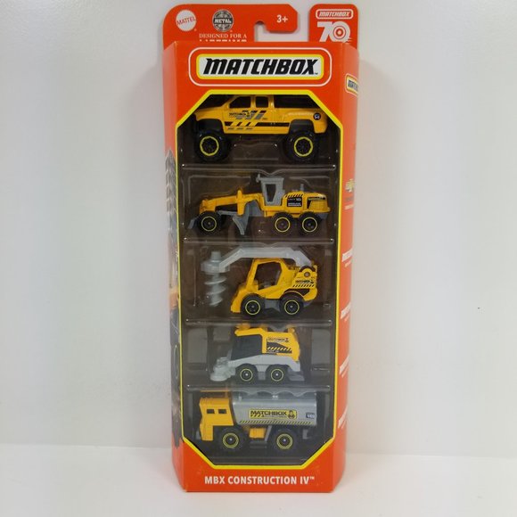 Match Box set of 5 Metal Construction IV trucks 70 the Anniversarie - Picture 2 of 11